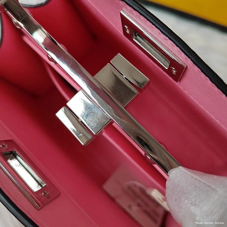 Affordable In Pink Peekaboo ISeeU Ostrich Petite Bag Leather Fendi 0815